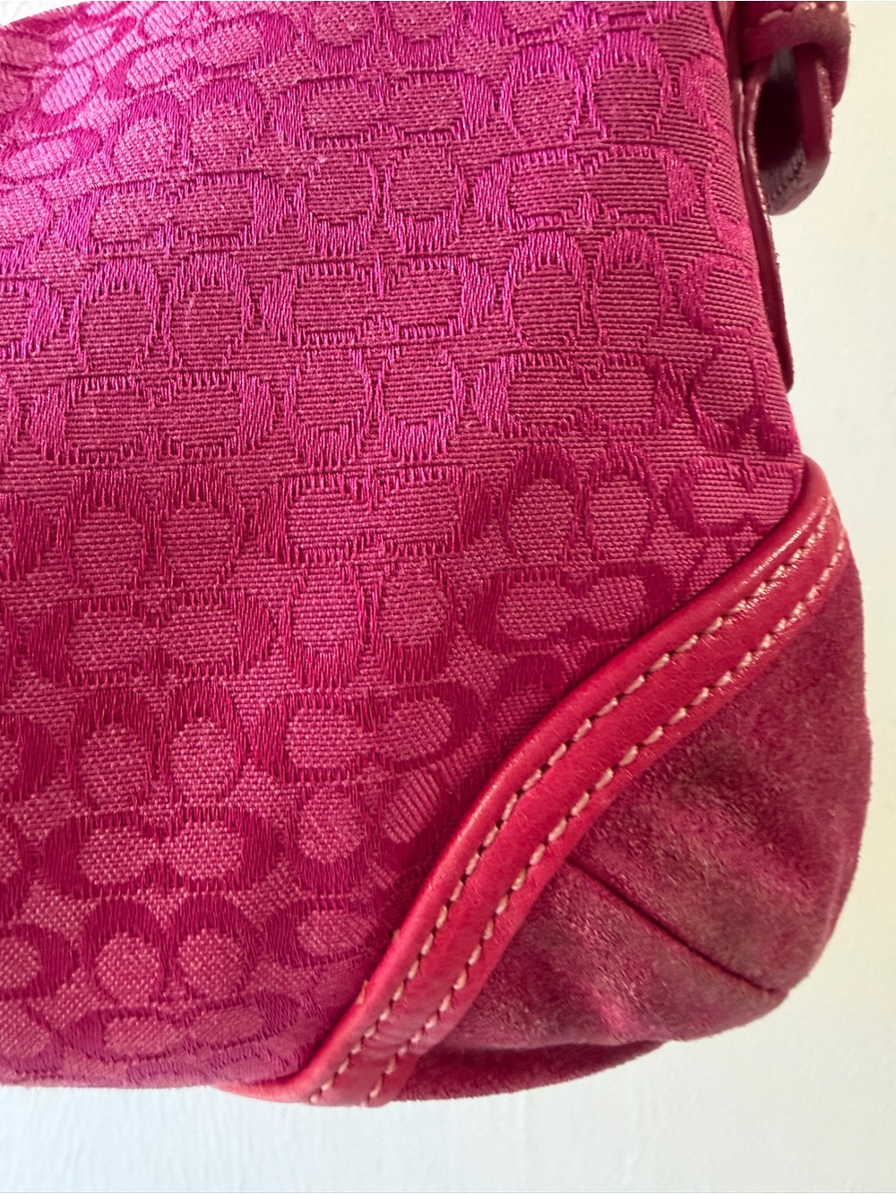 Coach 6818 Mini Soho Signature Canvas Buckle Shoulder Bag in Pink - Picture 7 of 17